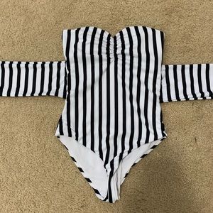 Shein One Piece Stripe Swimsuit